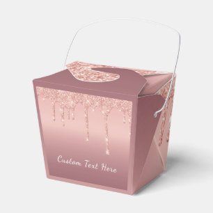 Sua Rosa de texto Dourada caixa de favorecimento d