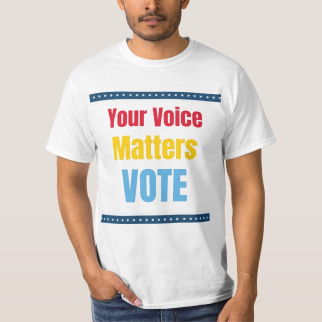Sua Voz Importa - Vote T-Shirt (Frente)