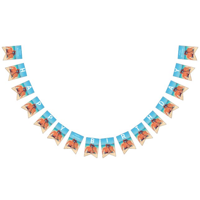 Suas Bandeiras de Aniversário de Foto Personalizad (Todos)