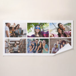 SUAS FOTOS E COR, toalha de banho personalizada