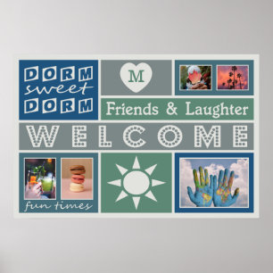 SUAS FOTOS E MONOGRAM poster de dormitório persona