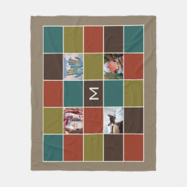 SUAS FOTOS E MONOGRAMA, O cobertor personalizado d