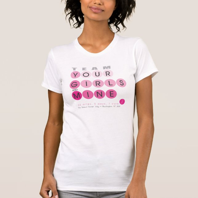 Suas meninas e camisa da equipe da mina (Frente)
