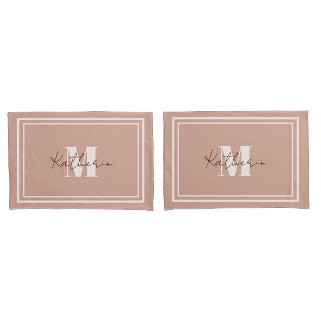 Suave Beige Denominada Cor do Travesseiro D3A592 (Frente - conjunto)