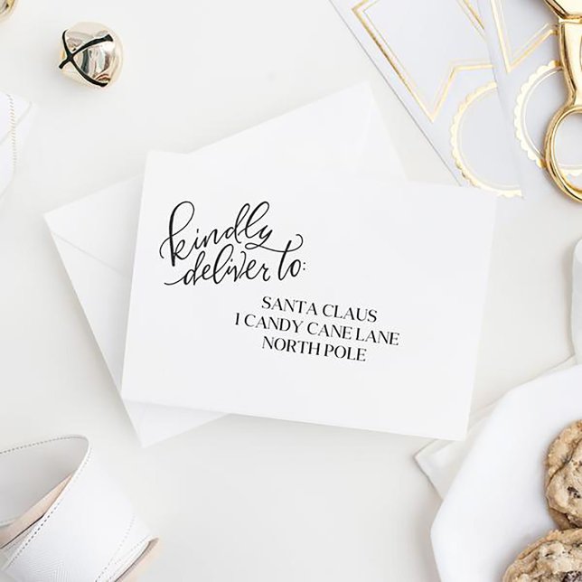 Suavemente Entregue Para - Carimbo De Borracha Mão (Criador carregado)