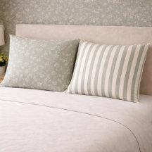 Suavidade floral em verde-sálvia e simplicidade li