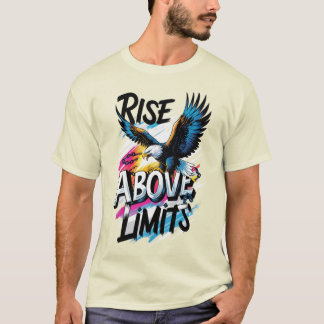 Subir acima dos limites do T-Shirt da águia