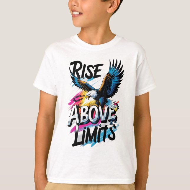 Subir acima dos limites do T-Shirt da águia (Frente)