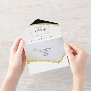 Sublime Casamento Moderno Preto e Dourado