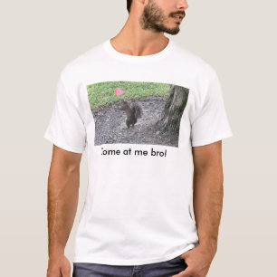 Subtítulo do t-shirt do esquilo: Vindo em mim bro