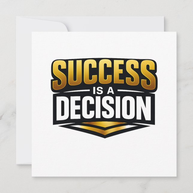 Success Gold Typography on Black (Frente)