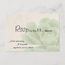 Succulent rústico RSVP