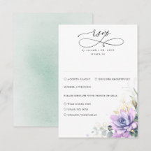 Succulents Greenery e RSVP de Casamento Dourado