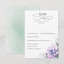 Succulents Greenery e RSVP de Casamento Dourado