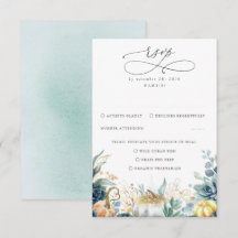 Succulents Pumpkins Greenere e RSVP de Casamento D