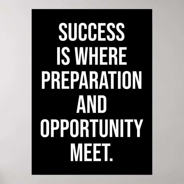 Sucesso e Poster de Motivação Gym (Frente)