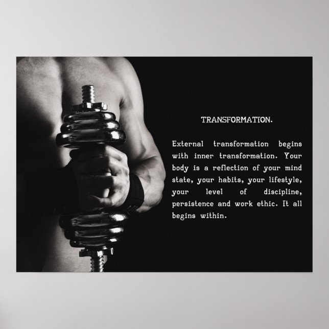 Sucesso e Poster de Motivação Gym (Frente)