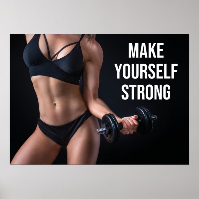 Sucesso e Poster de Motivação Gym (Frente)