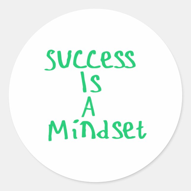 Sucesso É Um Adesivo De Mindset (Frente)