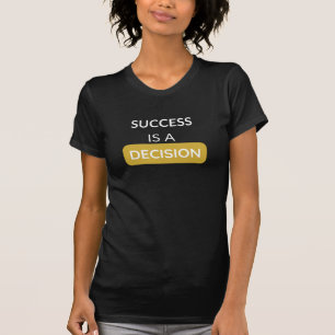 Sucesso é uma camiseta de canvas de bella de decis