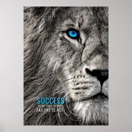 Sucesso Minha Única Poster de Cotação Motivacional