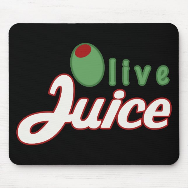 Suco verde-oliva Mousepad (Frente)