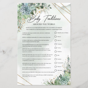 Suculenta tradições de ouro Bebê pelo mundo