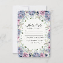 Suculentas Elegantes Florais Chic Casamento RSVP