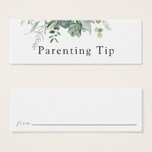 Suculente e Eucalyptus Greenery Parentalidade Dica