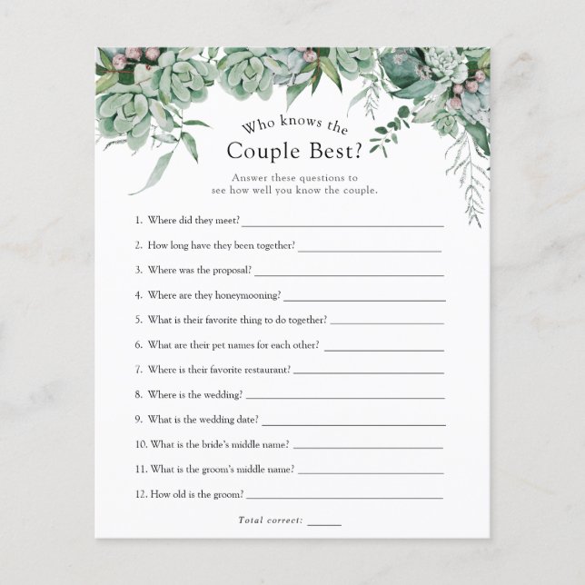 Suculentos que conhecem o melhor jogo do Casal (Frente)