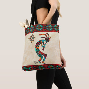 Sudoeste De Kokopelli E Sun Tote Bag