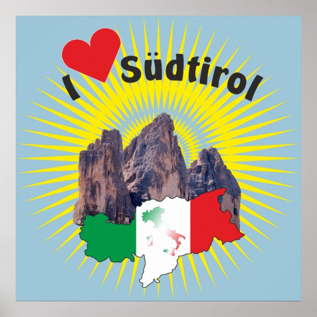 Südtirol - Alto Adige - Italien - Italia Poster (Frente)