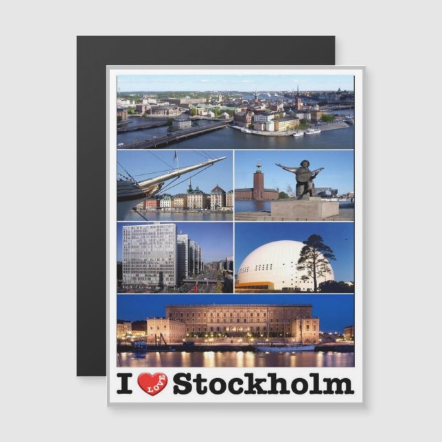 Suecia - Estocolmo - Eu Amo - (Frente/Verso)