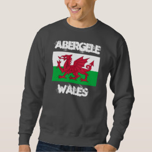 Suéter Abergele, Wales com bandeira de Galês