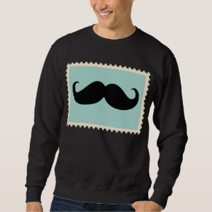 Suéter Bigode preto engraçado 2