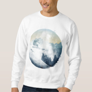 Suéter Camisola de Inverno da Encosta de Esqui da Montanh