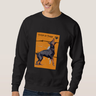 Suéter Camisola do Dia das Bruxas do Doberman