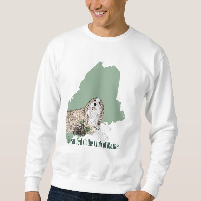 Suéter Camisola do Grupo-Pescoço de BCCME (branco ou (Frente)