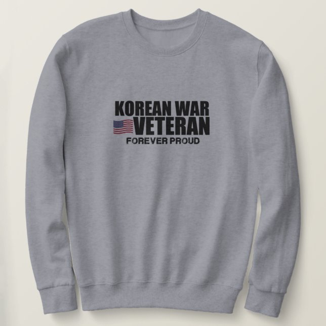 Suéter Camisola do veterano de Guerra da Coreia (Frente do Design)