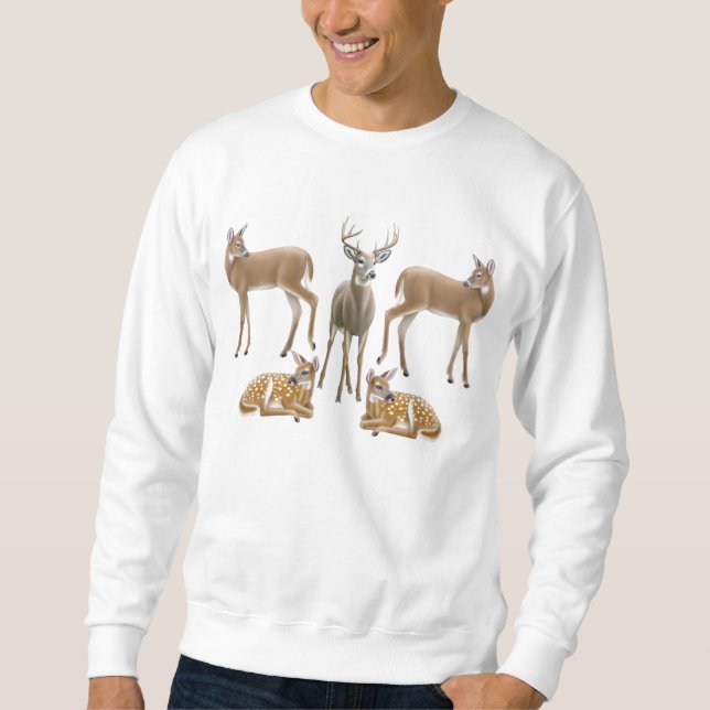 Suéter Camisola dos cervos de Whitetail (Frente)