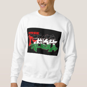 Suéter Camisola livre dos grafites de Gaza