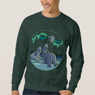 Suéter Camisola Polar Bear Sweatshirt Arte Unisex