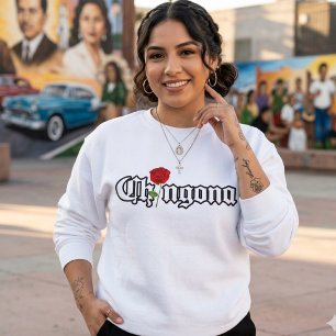 suéter Chingona Red Rose