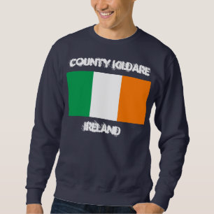 Suéter County Kildare, Irlanda com bandeira irlandesa