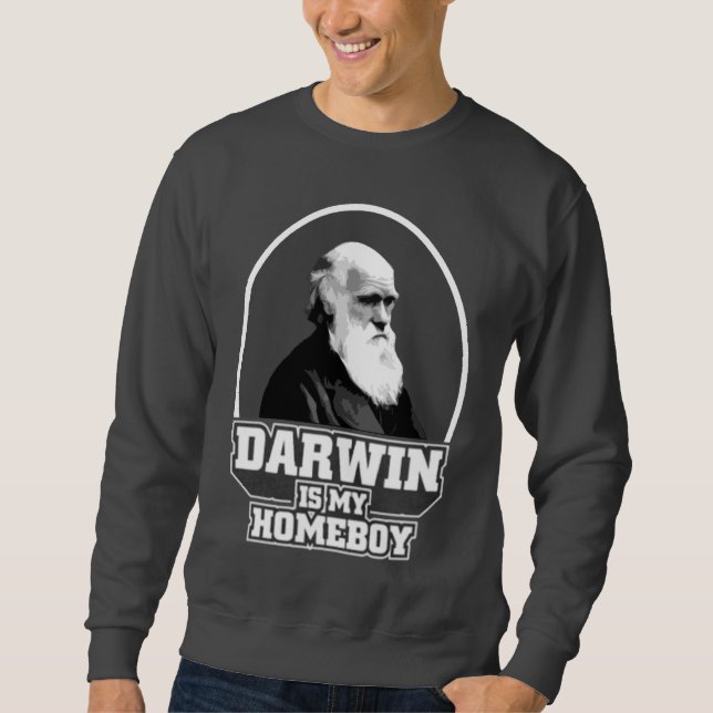 Suéter Darwin é meu ficar em casa (Frente)