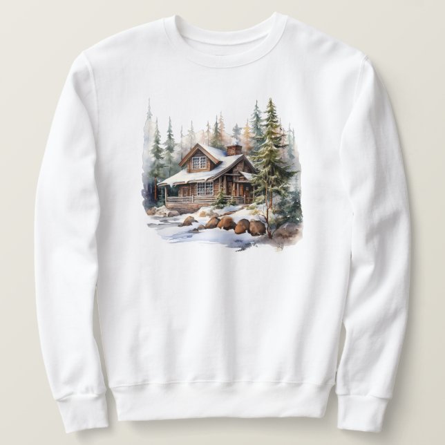 Suéter de Cabine de Inverno (Frente do Design)