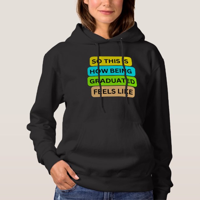 Suéter de capuz preto, T-Shirt SO_NOT_IS_HOW_BEING (Frente)