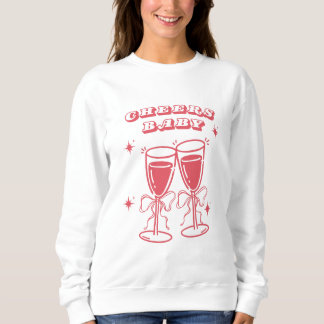 Suéter de Champanhe Confortável Cheers Baby