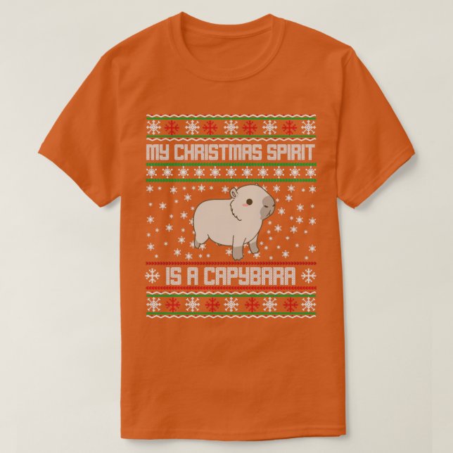 suéter de natal Capybara Ugly (Frente do Design)