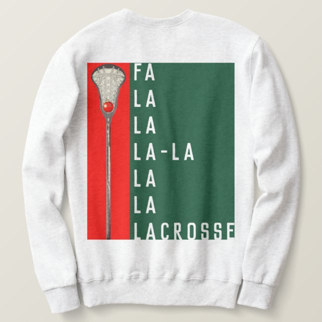 Suéter de Natal de Lacrosse (Verso do Design)